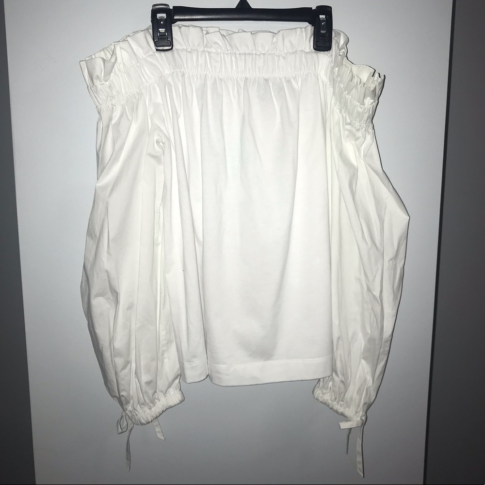 Banana republic off the shoulder white top